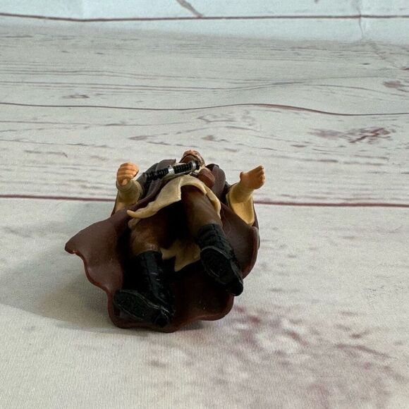 Star Wars Phantom Menace Qui-Gon Jinn Hasbro 1998 4” with light saber - Picture 7 of 8